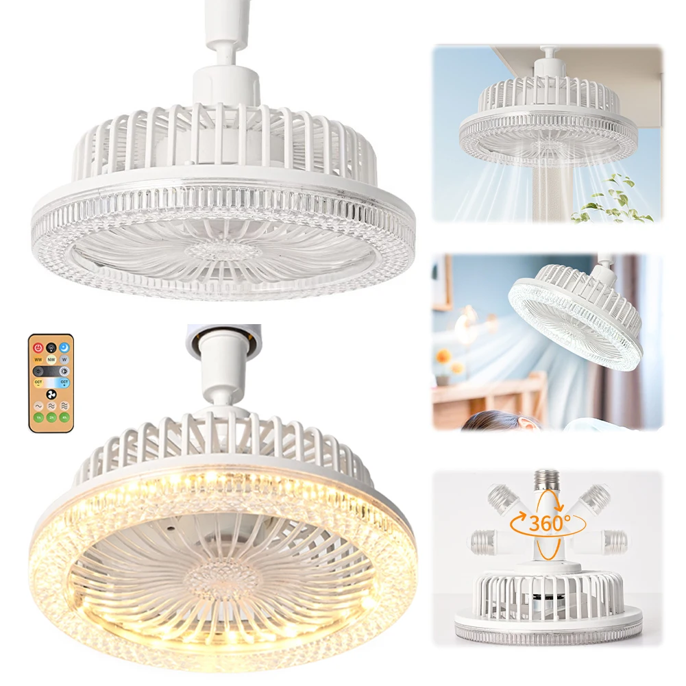 

Modern Ceiling Fan with Lights and Remote 3 Speeds Dimmable Small Ceiling Fan for Bedroom Living Room Kitchen