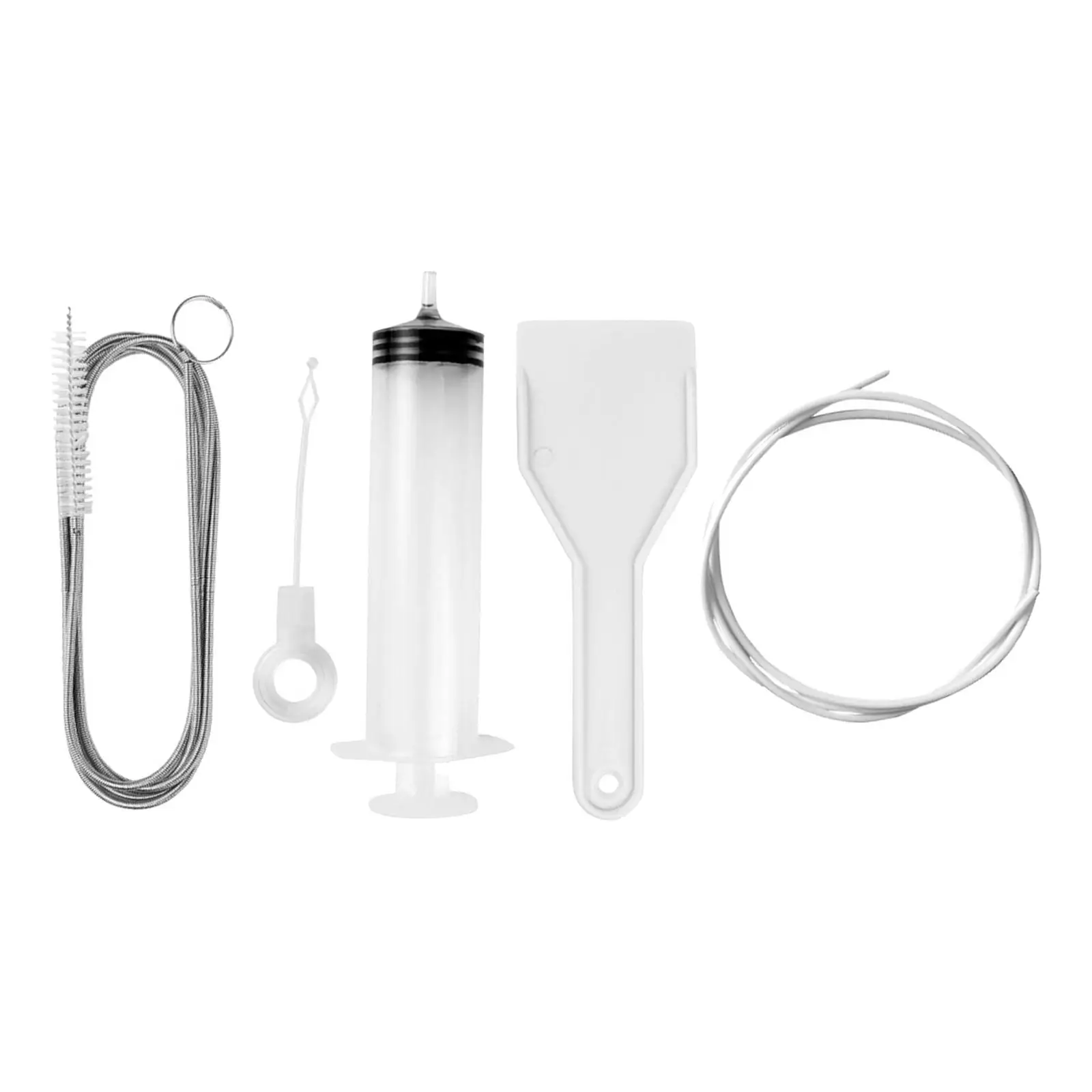 5 ชิ้นReusableตู้เย็นขุดลอกชุดทนทานท่อระบายน้ําแปรงทําความสะอาดตู้เย็น