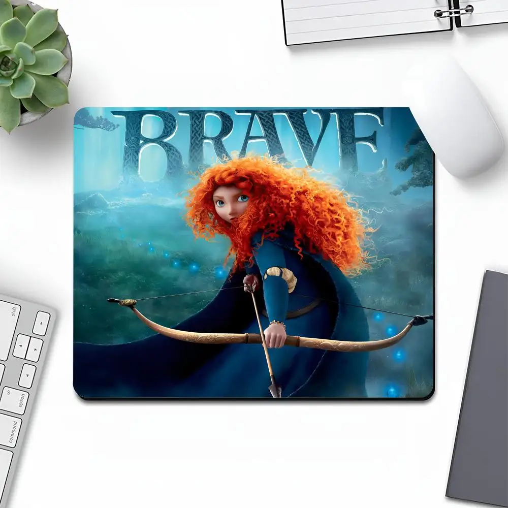 Brave Mouse Pad Art Anime Gaming Gamer Small Rubber Locking Edge Large Computer MousePad Laptop Desk Pad