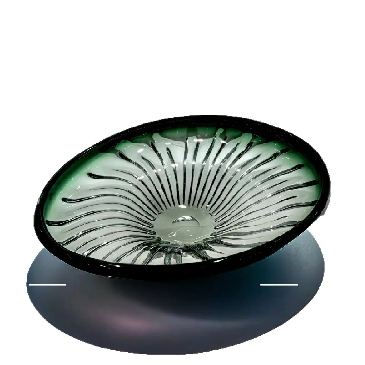 

PYH hotel front desk ornaments lobby decoration gradual change glass fruit plate light luxury sales office