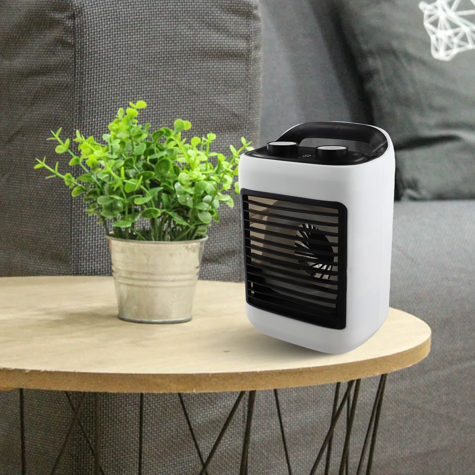 

Вентилятор воздушного охлаждения Портативный кондиционер Настольный охлаждающий вентилятор с питанием от USB и 6 настройками скорости ветра для индивидуального охлаждения