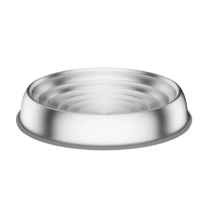 Popular Stainless Steel Cat Bowl Corrugated Bowl Cat Food Bowl Food Bowl Guard Anti-slip Anti-fall Anti-knock Pet Bowl