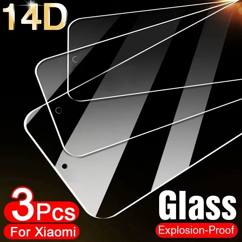 

3Pcs Tempered Glass For Xiaomi Redmi Note 10C 12C 12 10 10S 11S Mi 8 9 11i 11 Lite 5G NE 11T 10T Poco F3 X4 Pro Screen Protector