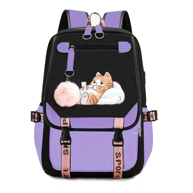 Anime Large Capacity Backpack 2025 New Color High Middle School Student Travel Practical Versatile Design School Bag