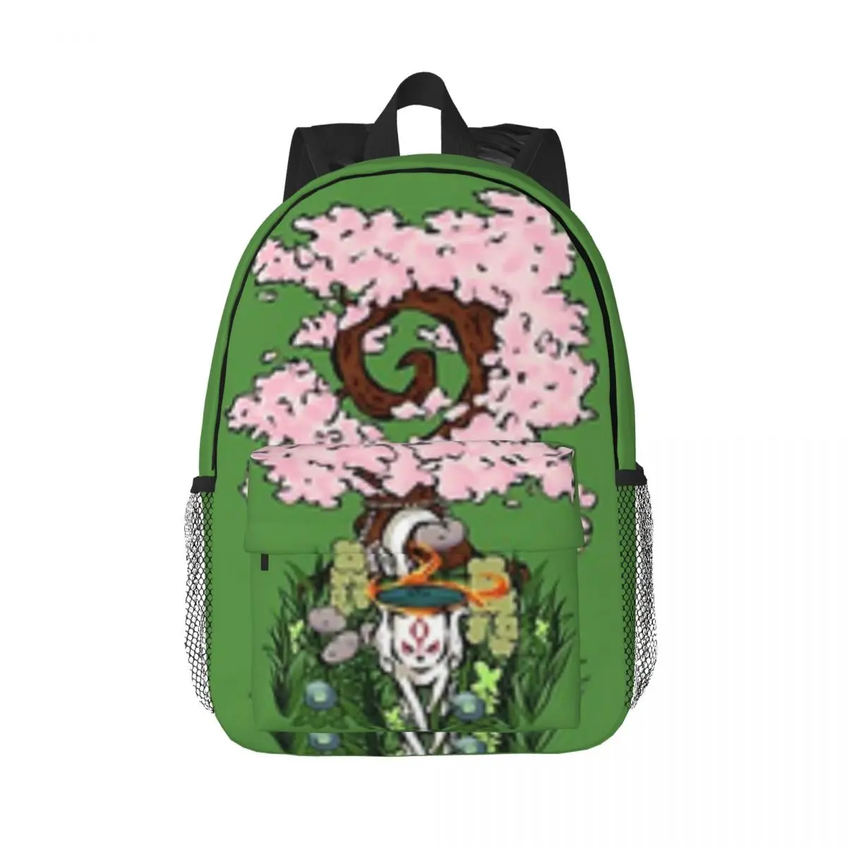 Okami Amaterasu For Girls Boys Large Capacity Student Backpack Lightweight waterproof Backpack 15inch