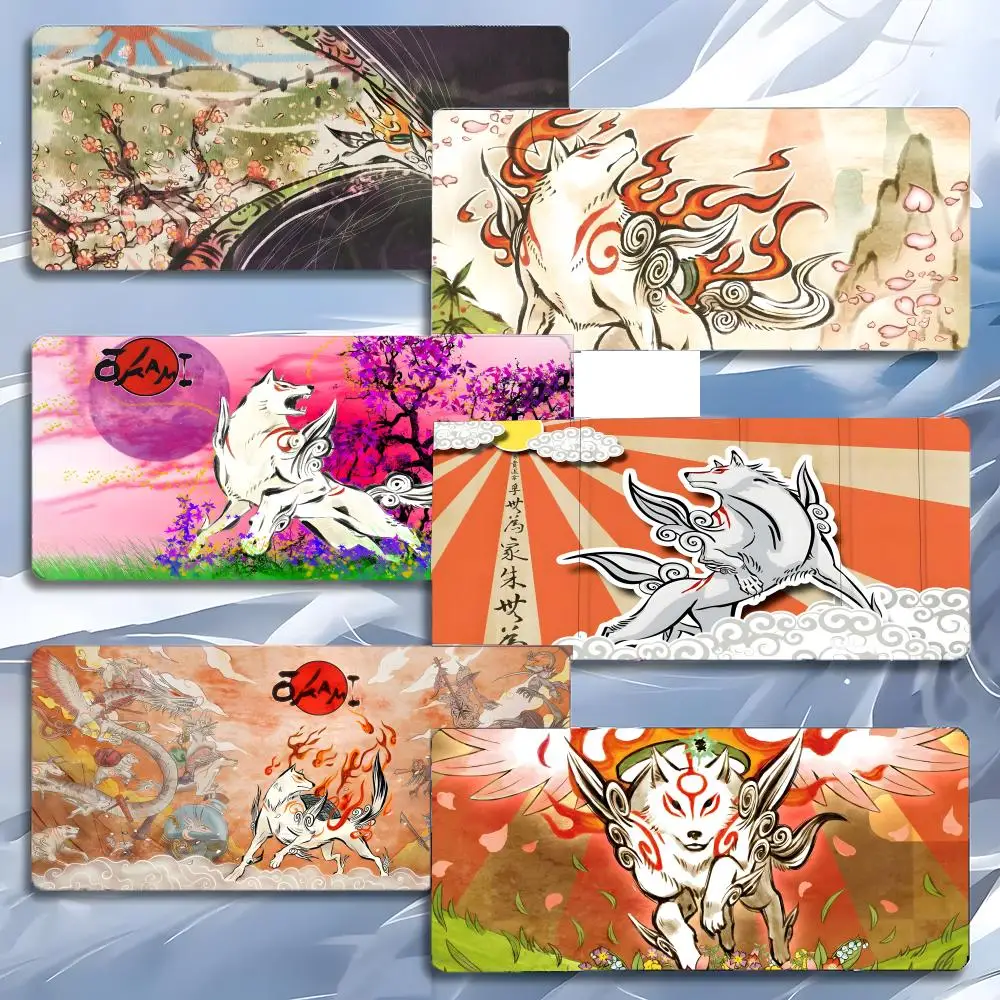 japanese myth action O-Okami Mouse Pad Mousepad Large Gaming LockEdge Thickened PC Table Desk Mat