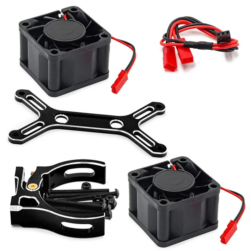 CJSD-RC Zestaw Ulepszeń Samochodu z Podwójnym Wentylatorem Chłodzącym 4985 1717 Radiatora Silnika do Traxxas X-Maxx 6S 8S Arrma — zdjęcie produktu 6