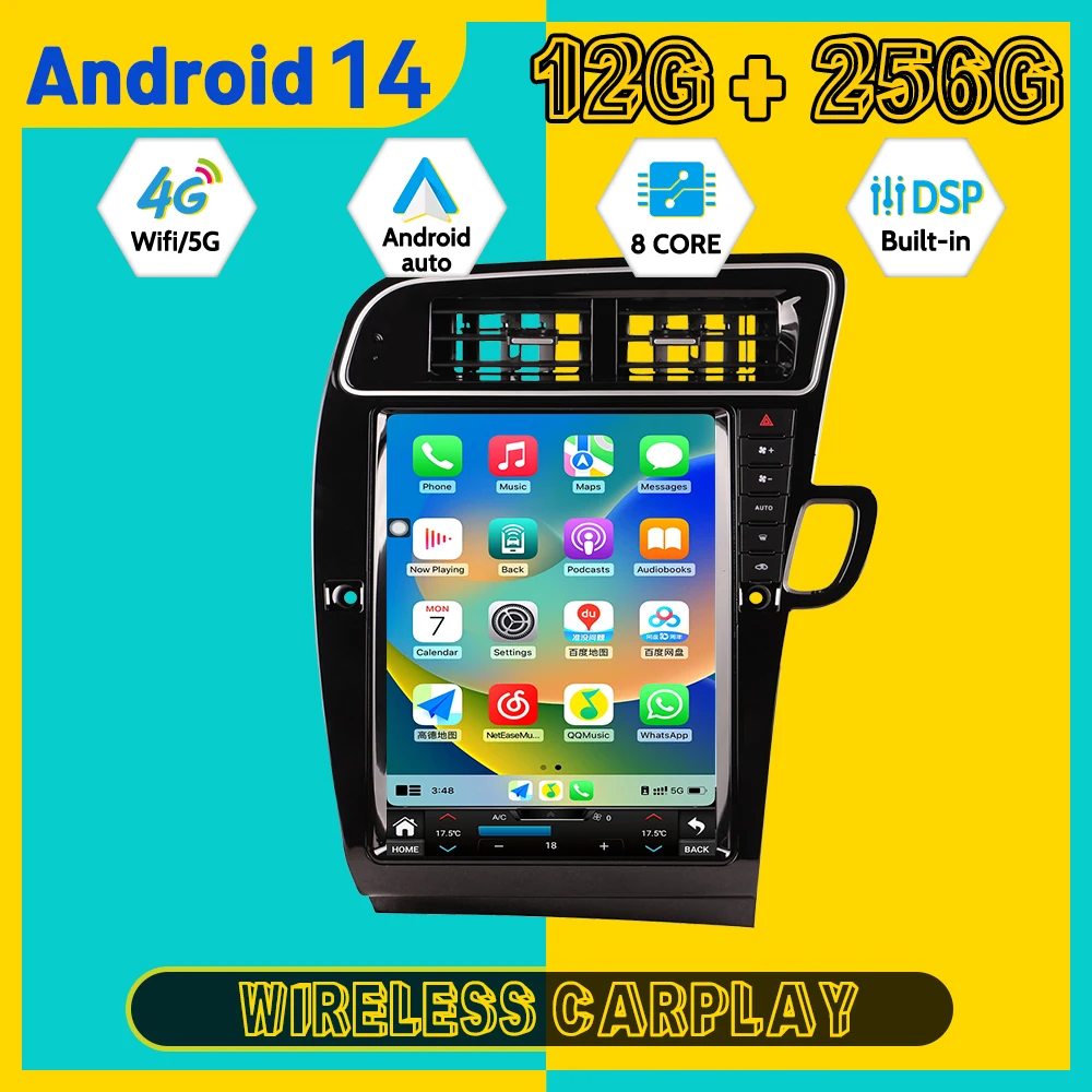 

RHD LHD Android 14 For Audi Q5 2010 2011 2012 2013 2014 2015 2016 2018 Car Multimedia Player GPS Navi Car Radio WIFI Head unit