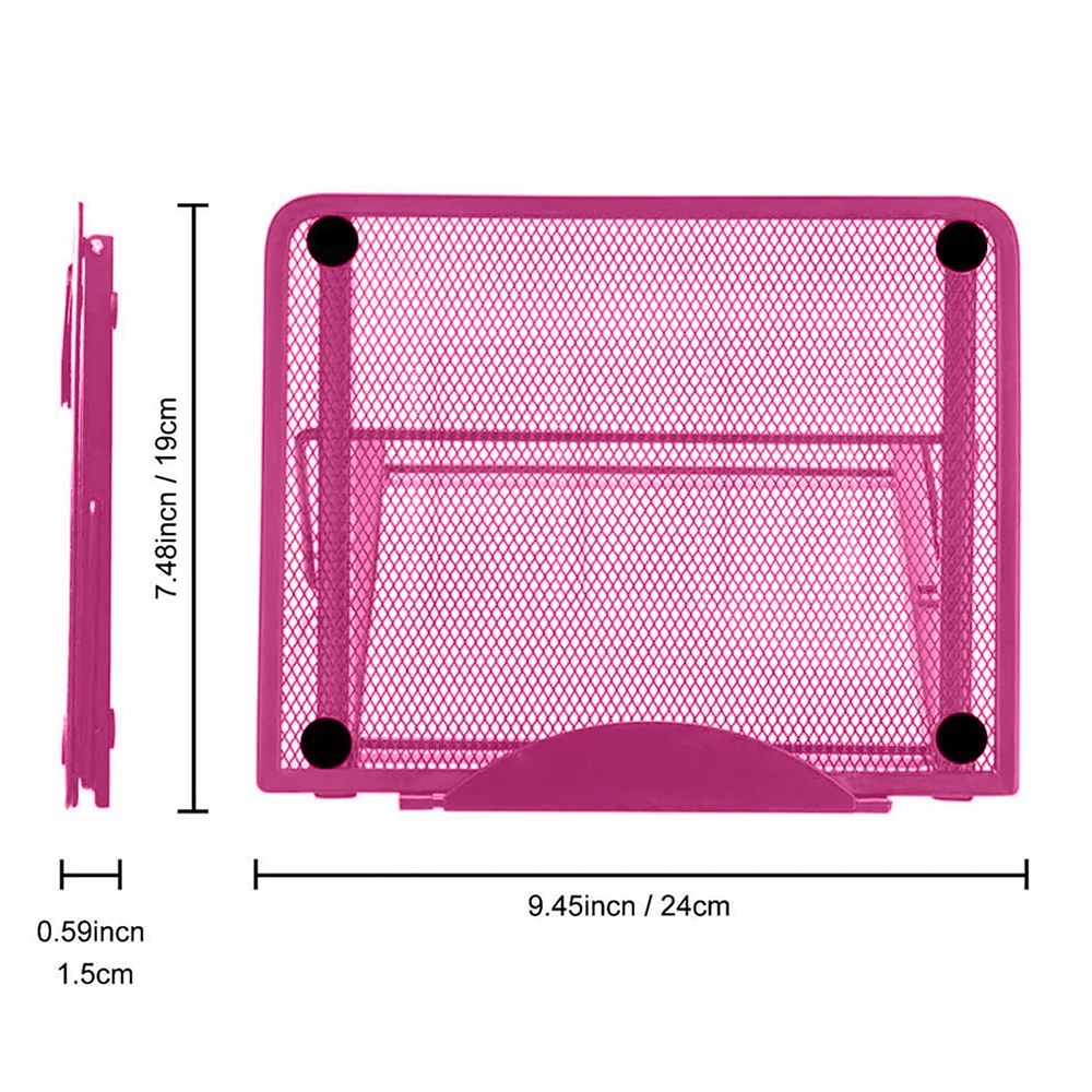 6-Angle Adjustable Metal Stand - Foldable & Non-Slip for A3/A4 LED Light Pads/Diamond Painting, Portable Tracing Holder