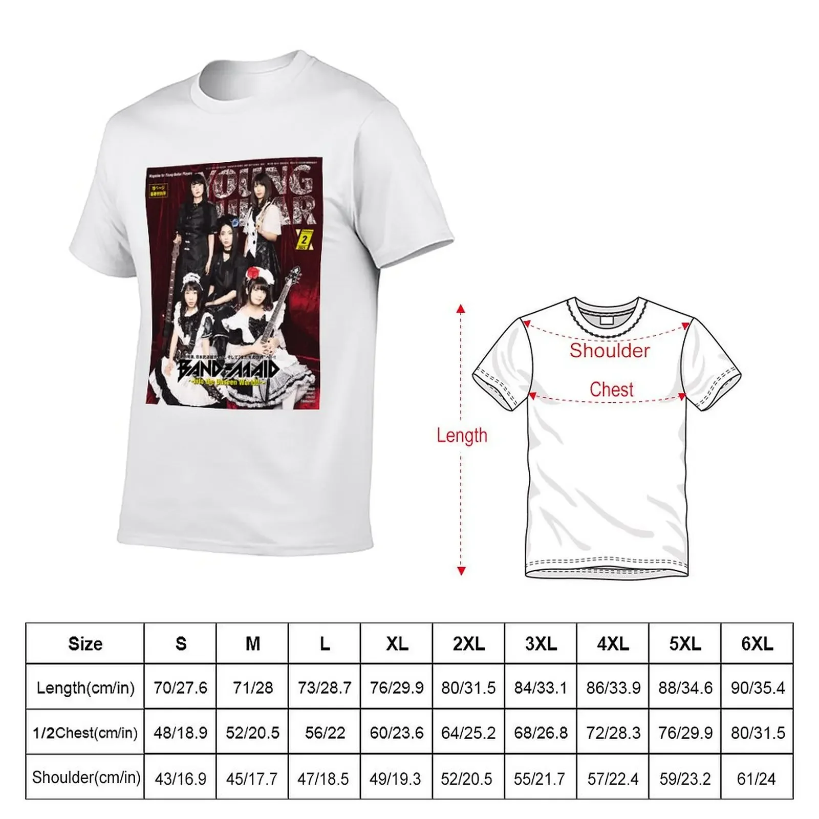 Band-Maid T-shirt summer tops cute tops plus sizes vintage t shirts for men