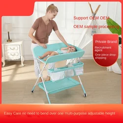 LazyChild Multifunctional Comfortable Baby Changing Table Massage Baby Care Table Newborn Changing Touch Table Foldable