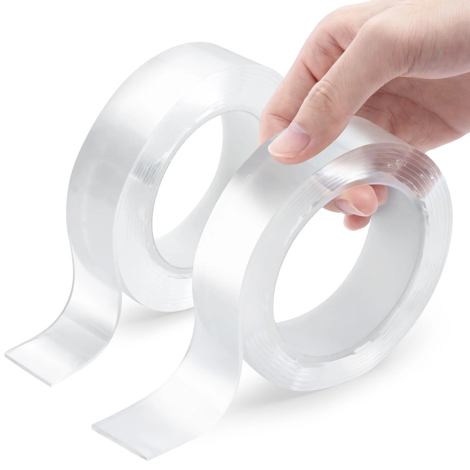 

20-50mm Nano Double Sided Tape 1pc 2pcs Transparent Adhesive Strips Strong Sticky Multipurpose Reusable Waterproof Mounting Tape