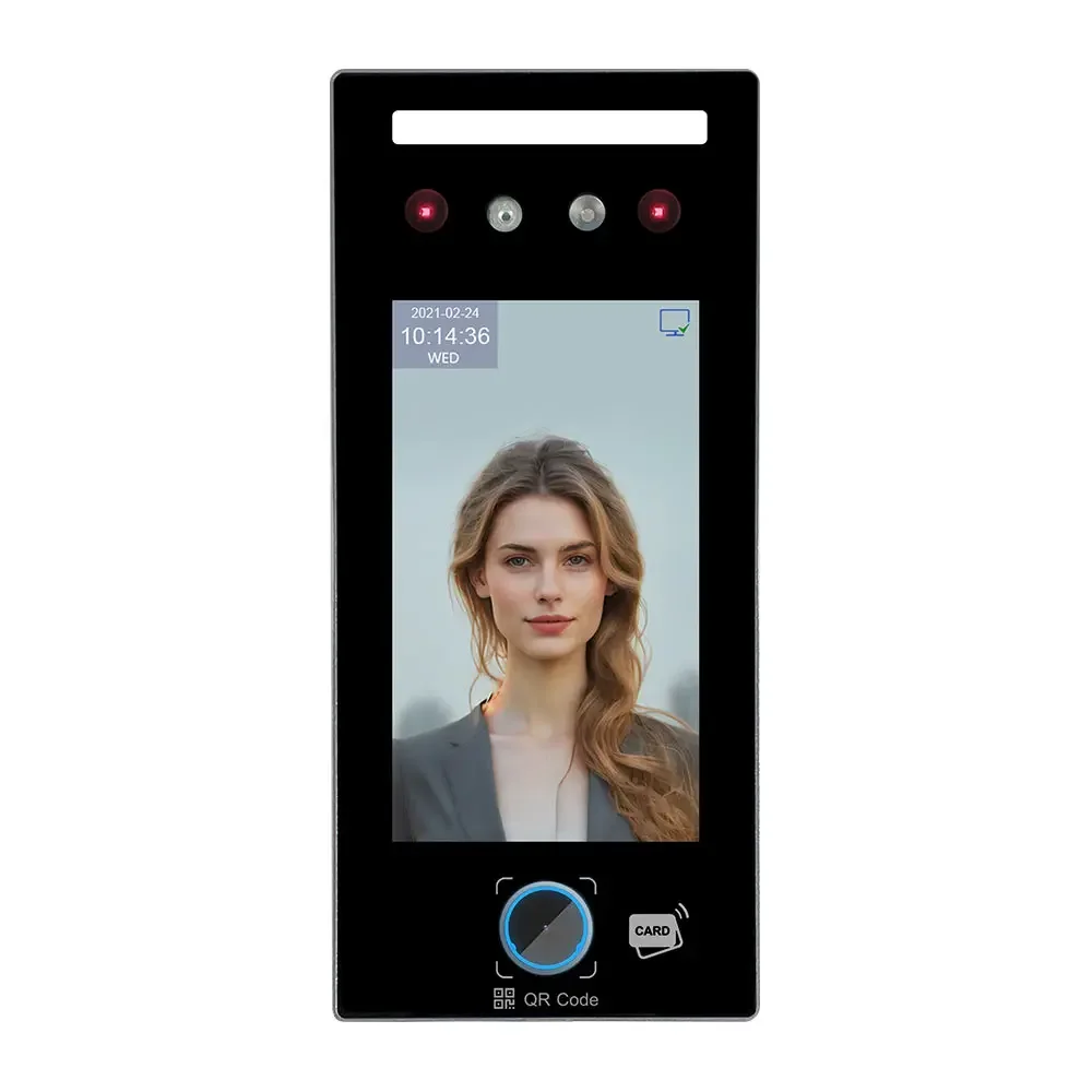 QR Code Facial Recognition Biometric Time Attendance AI Dynamic Access Control System