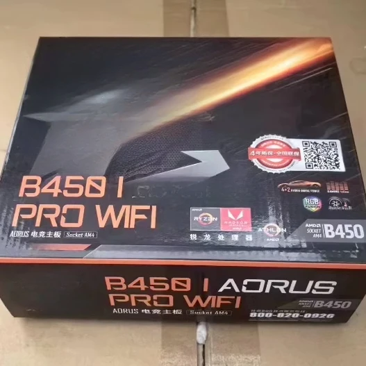 

Boxed FOR B450I AORI PRO WIFI supports Ryzen, first generation to fifth generation