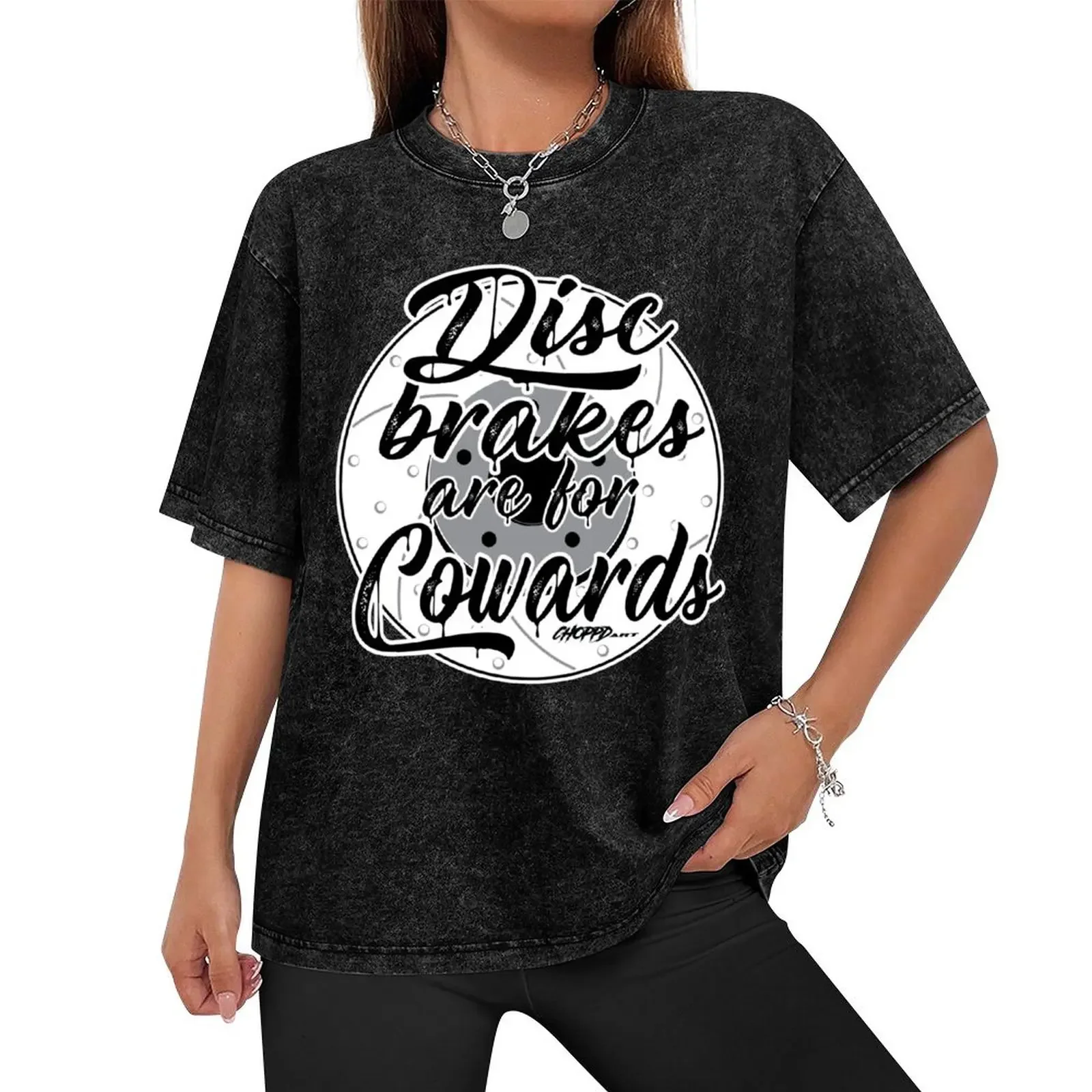 Disc Brakes are for Cowards T-Shirt graphic tee shirt cute clothes oversized t shirt men