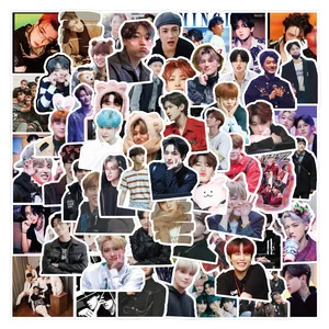 110pcs/set kpop idolステッカーateez飾るステッカーファンギフト 12ベストセールスフォトカードステッカー-9