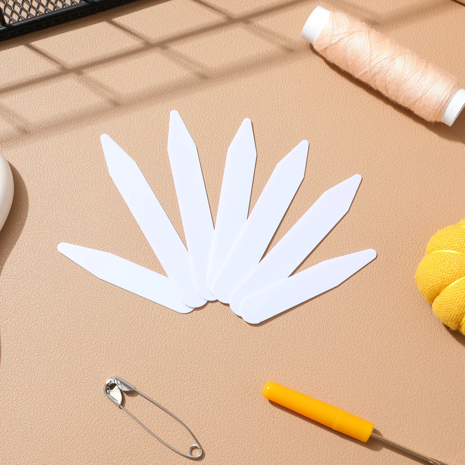 

200 шт. нейлоновых пластиковых белых вставок для воротника в 3 размерах, аксессуары для мужских рубашек