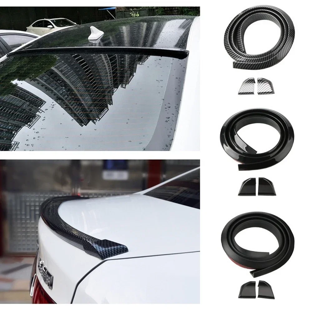 Universal Spoiler 1.5M Car-Styling 5D Carbon Fiber Spoilers DIY Refit Spoiler For Audi BMW Toyota Honda KIA Hyundai Opel All Car