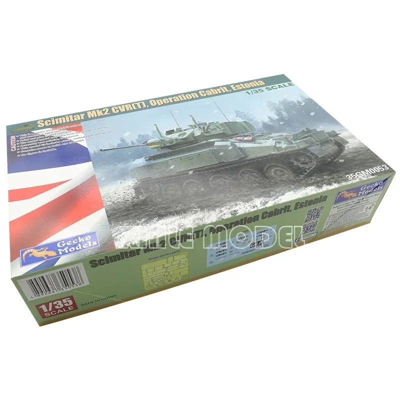 Modelo Gecko kit proporcional 1/35 35GM0053 Tanque de reconocimiento MK2 curvo británico Estonia, para juguete militar modelo Hobby
