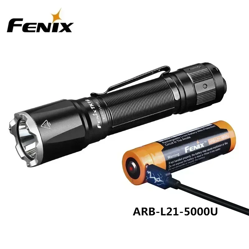 Fenix TK16 V2.0 3100 Lumens Waterproof and Strong light Tactical Flashlight Built in 5000mAh Battery