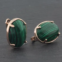 New Arrivals Brand Qualities Stone Drop Earrings Natural Zirconia Rose Gold Color Party Fashion Jewelry For Women