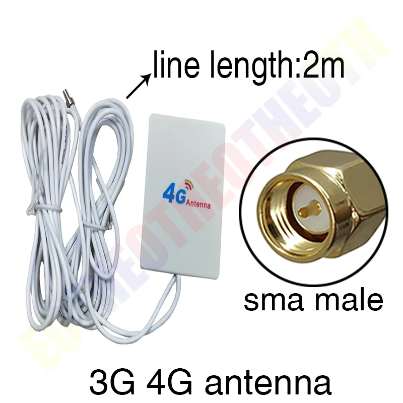 Eoth 3g 4g lte antena 10dbi crc9 conector plug antena roteador repetidor externo modem sem fio antene