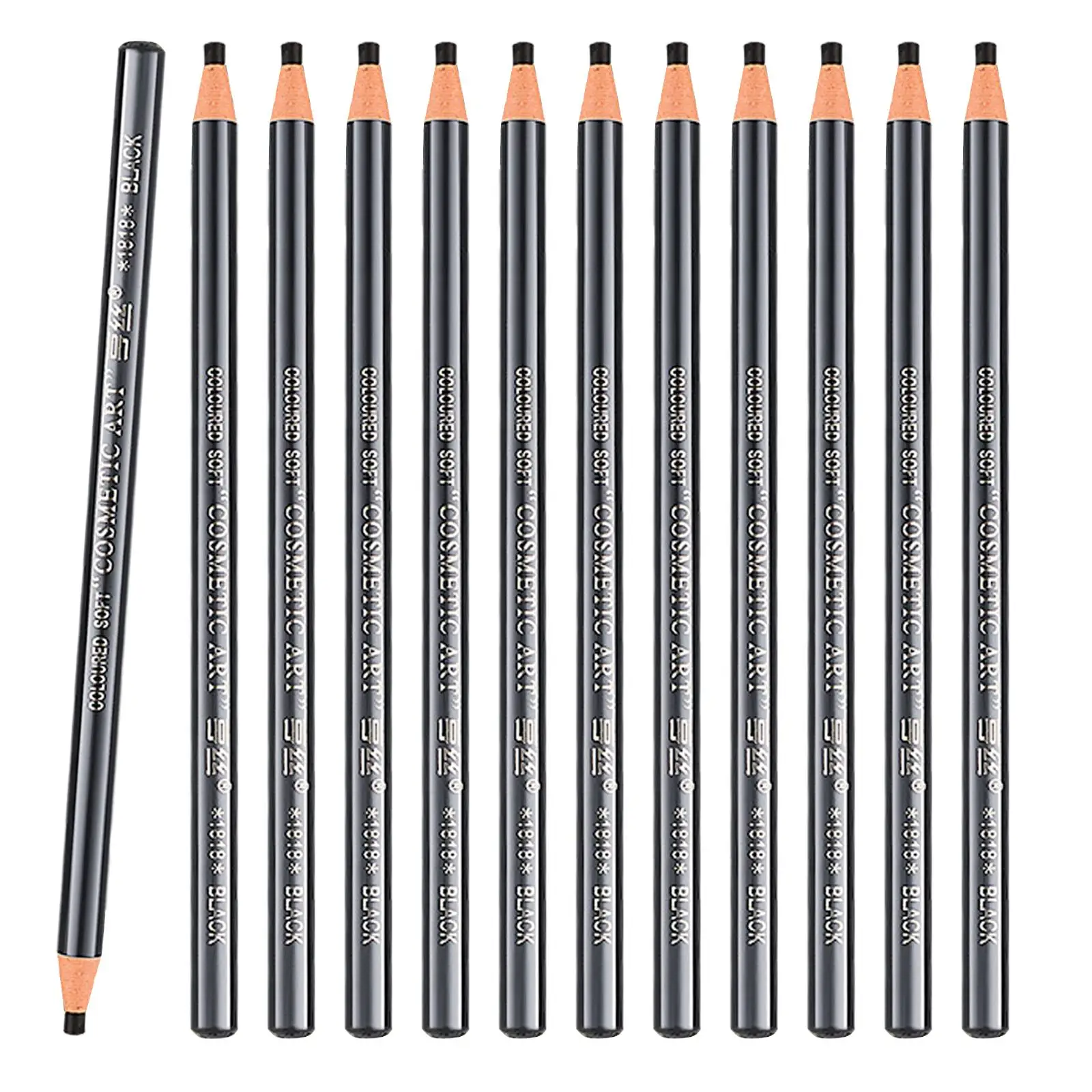 

6xEyebrow Pencil Sweat &Waterproof Long Lasting Durable for Filling Makeup Gray