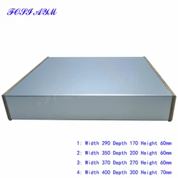 400*300*70mm FOSI AYM Wood Frame Aluminum Power Amplifier Case Bending Preamplifier Case Vacuum Tube Amplifier Chassis Shell DIY