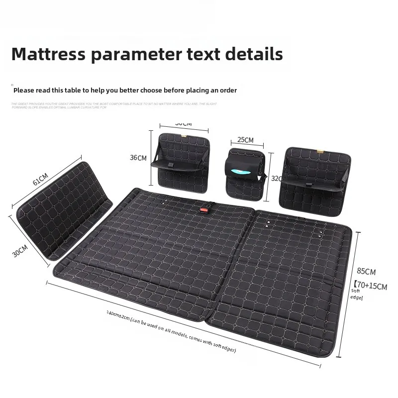 

LYN car mattress non-inflatable rear sleeping artifact folding pad car folding bed