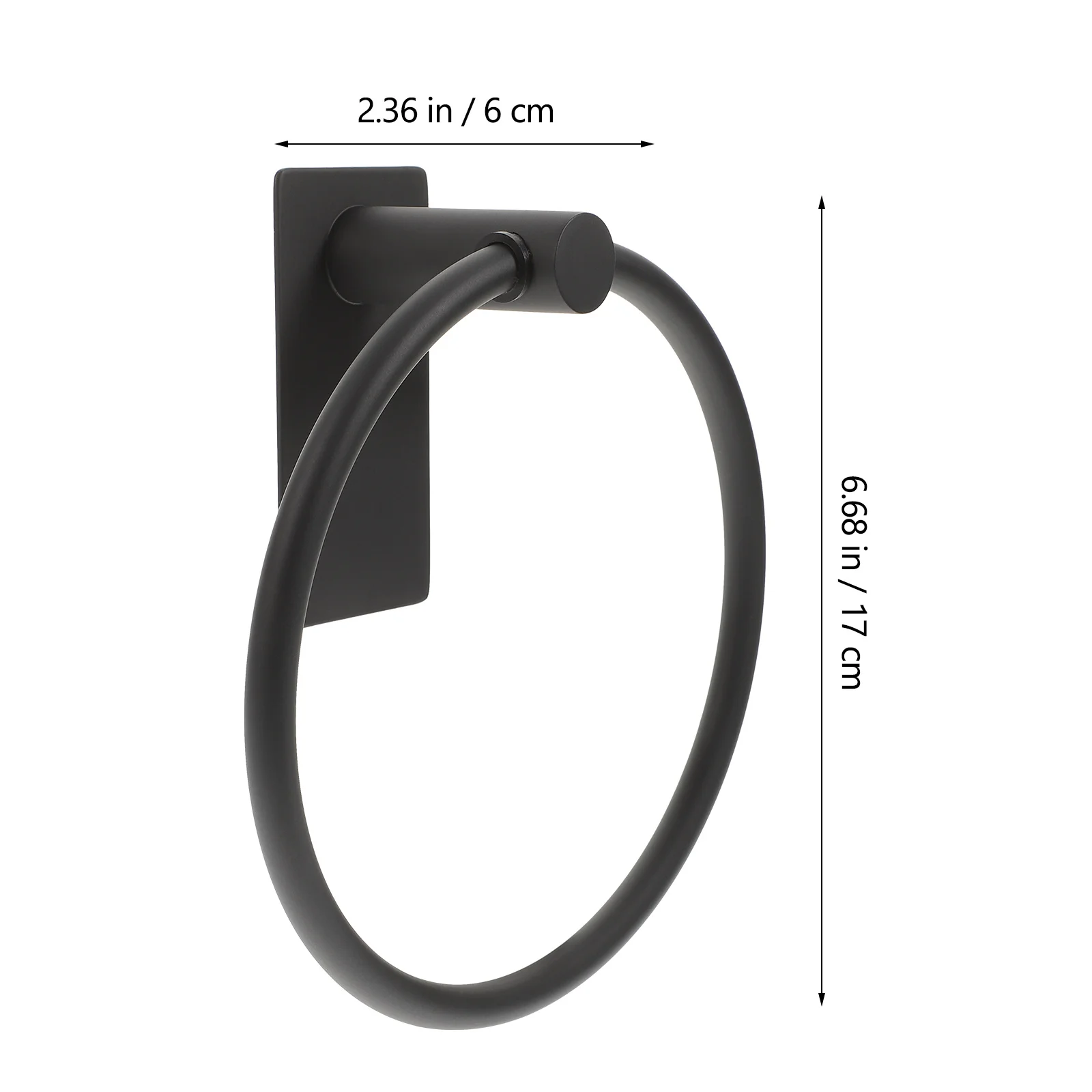 

Wall Mounted Stainless Steel Towel Ring No Drill Installation for Bathroom Kitchen Towel Holder Compact Space Saver