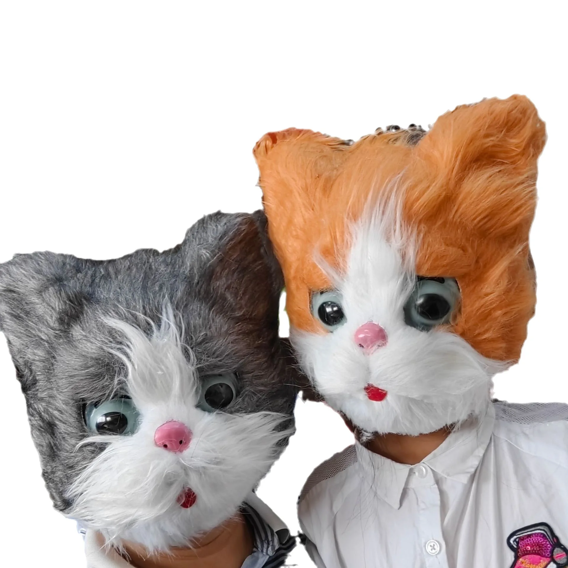 Halloween Plüsch-Katzen-Maskerade-Maske - Realistische Tiermaske Kostüm für Männer & Frauen – Detail 9