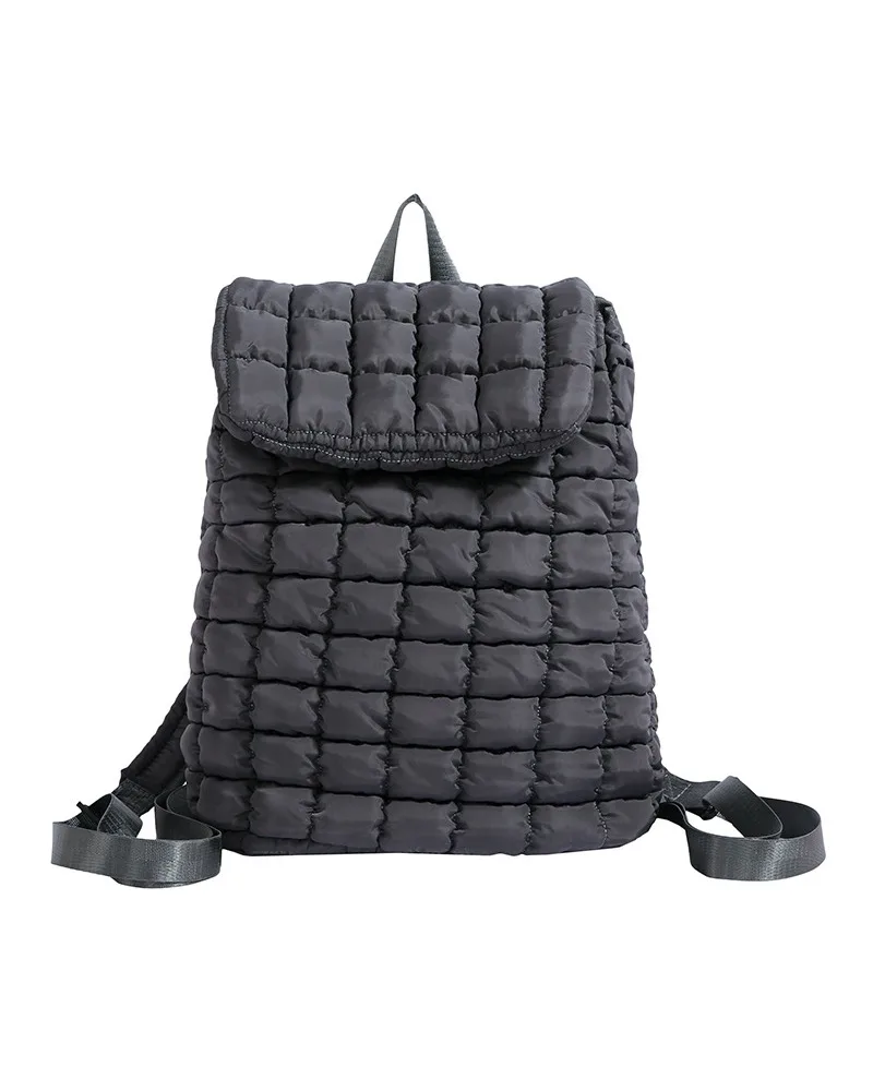 

Fashion plaid pleated backpackEuropean and American cross-border fashion cloud bagnew large-capacity simple going out backpack