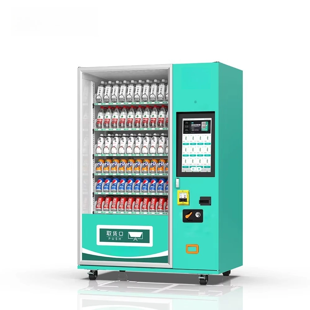 FOODLINE Energy Saving Snack Beverage Vendor Low Watt Compressor Auto Temp Lock Safe Self Service Retail Unit