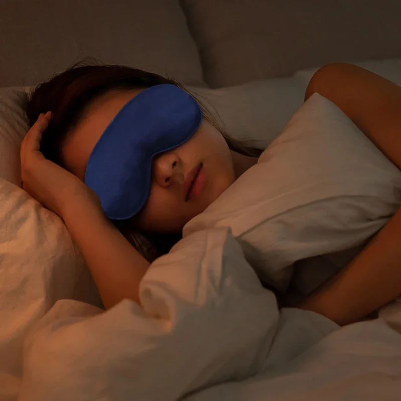 Silk Sleep Eye Mask Padded Shade Eye Cover Patch Sleeping Mask Eyemask Blindfolds Travel Relax Rest Women Men