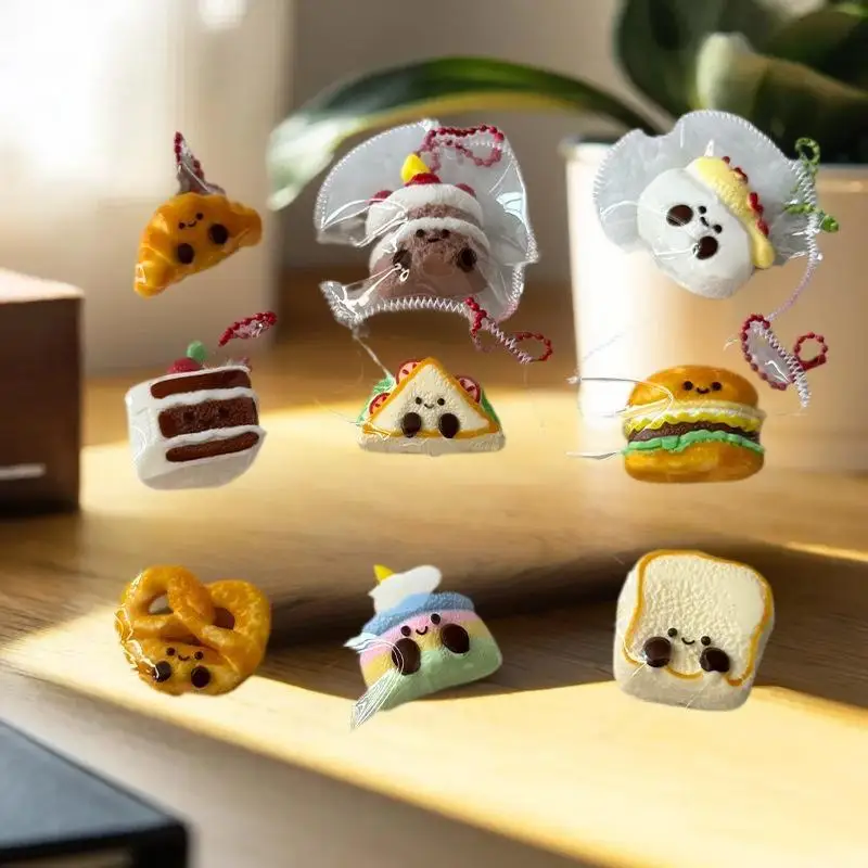 Encantador juguete simulado para apretar tostadas, divertido Mini artículos antiestrés de respuesta lenta de silicona de dibujos animados, regalos