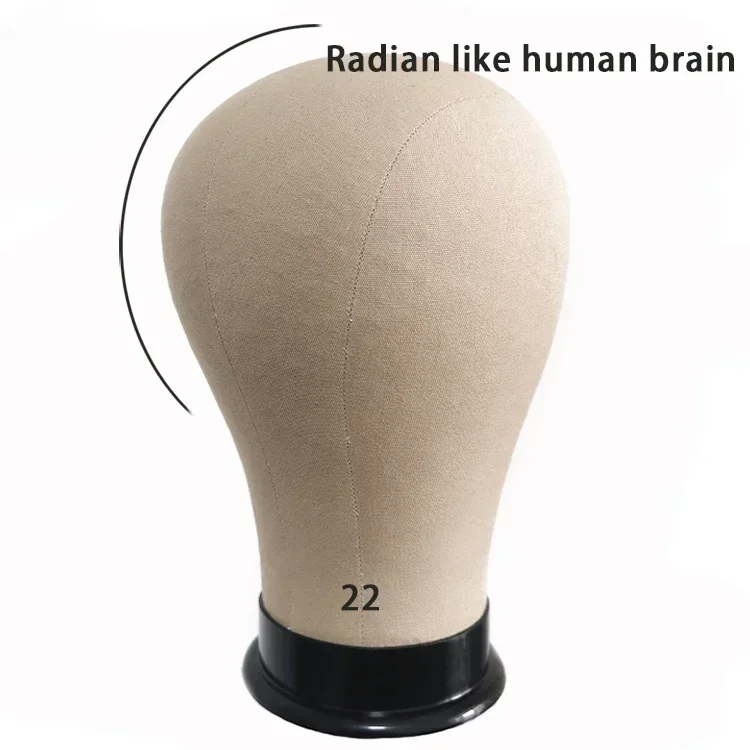 Professional 21 23 24 22 Cork Canvas Wig Head Block Holder Mannequin Doll For Wig Making Dry Sewing Hot sales