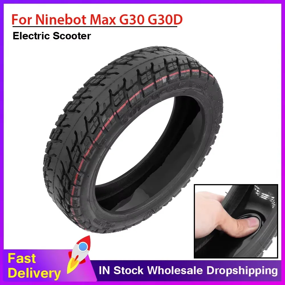 60/70-6.5 Tubeless Tires Self-Healing Jelly Vacuum Tyre For Ninebot Max G30/G30D G30E G30LP Electric Scooter 10INCH Durable Tire