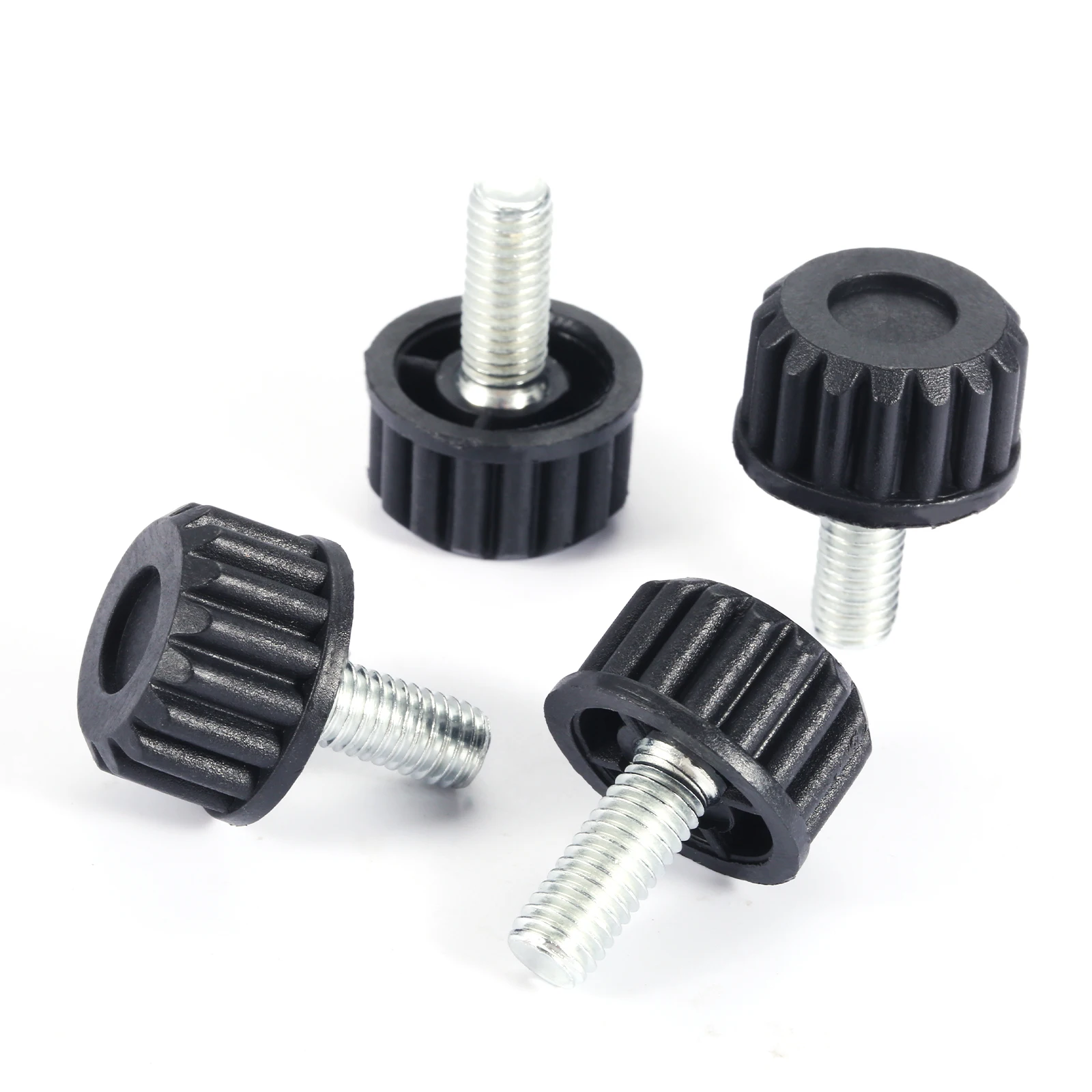 4pcs Furniture Levelers Feet Thread Screw M8*21mm Adjustable Diameter Base 25mm Balance Stem Rack Table Chair Beg Sofa Protector