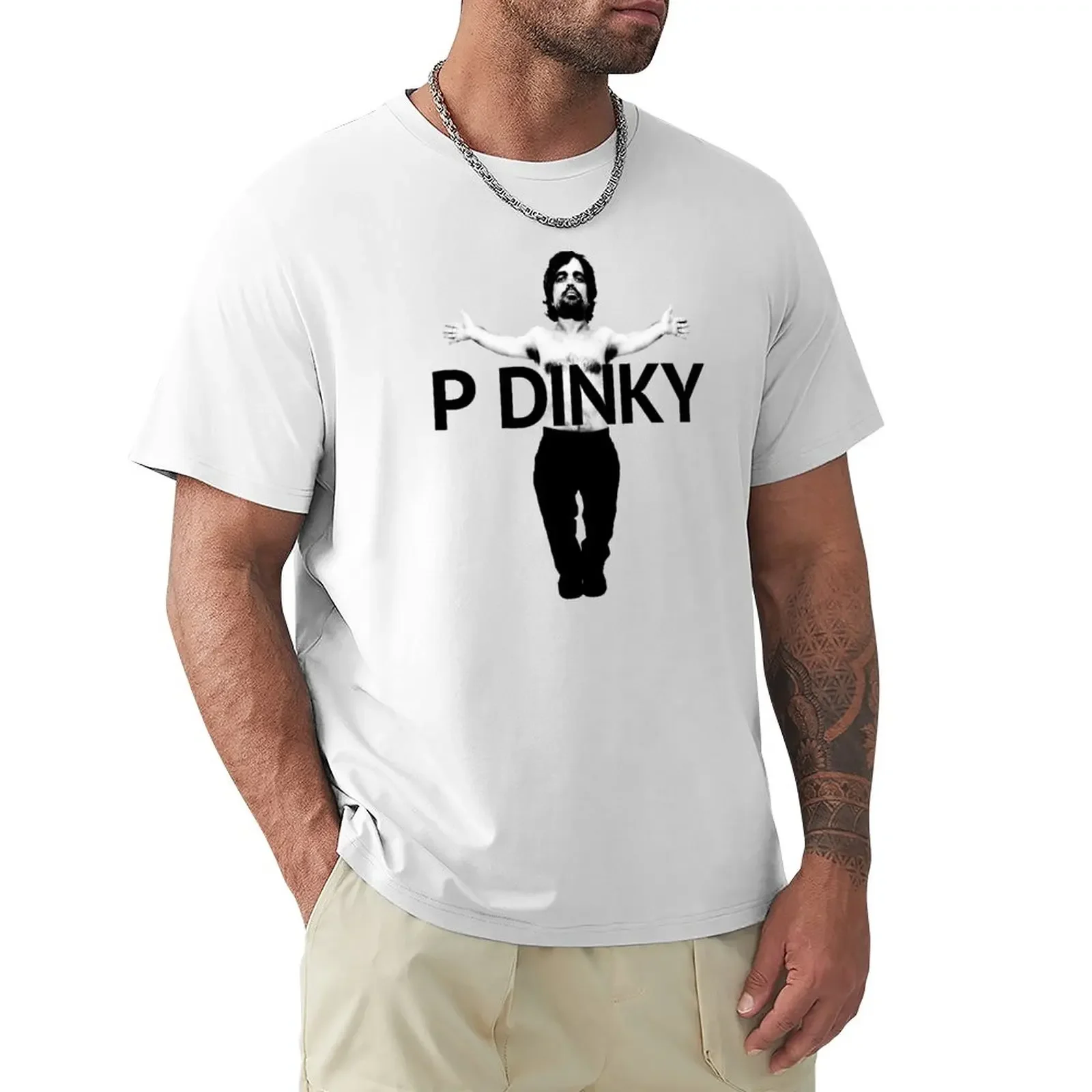 P DINKY T-Shirt kawaii clothes cute tops Blouse t shirts for men cotton