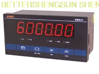 GW631 pulse meter / counter / tachometer / wire speed meter / frequency meter, /RS232 communication, MODBUS protocol