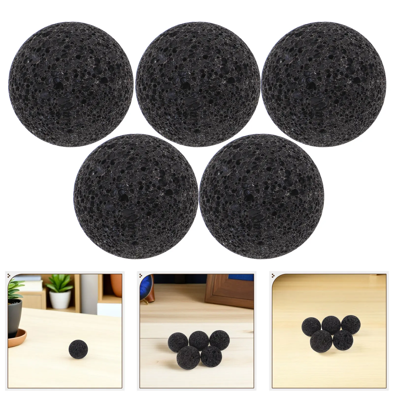 

Набор из 5 вулканических камней для сауны, натуральные, круглой формы, для каменки, замена камней для парной, для использования в помещении и на улице