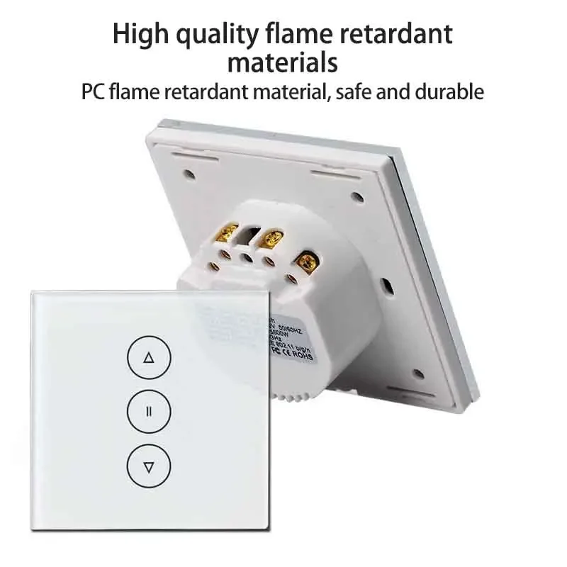 Tuya Zigbee Smart Switch Rolling Blinds Engine Roller Shutter EU Touch Switches Panel Support Alexa Google Home