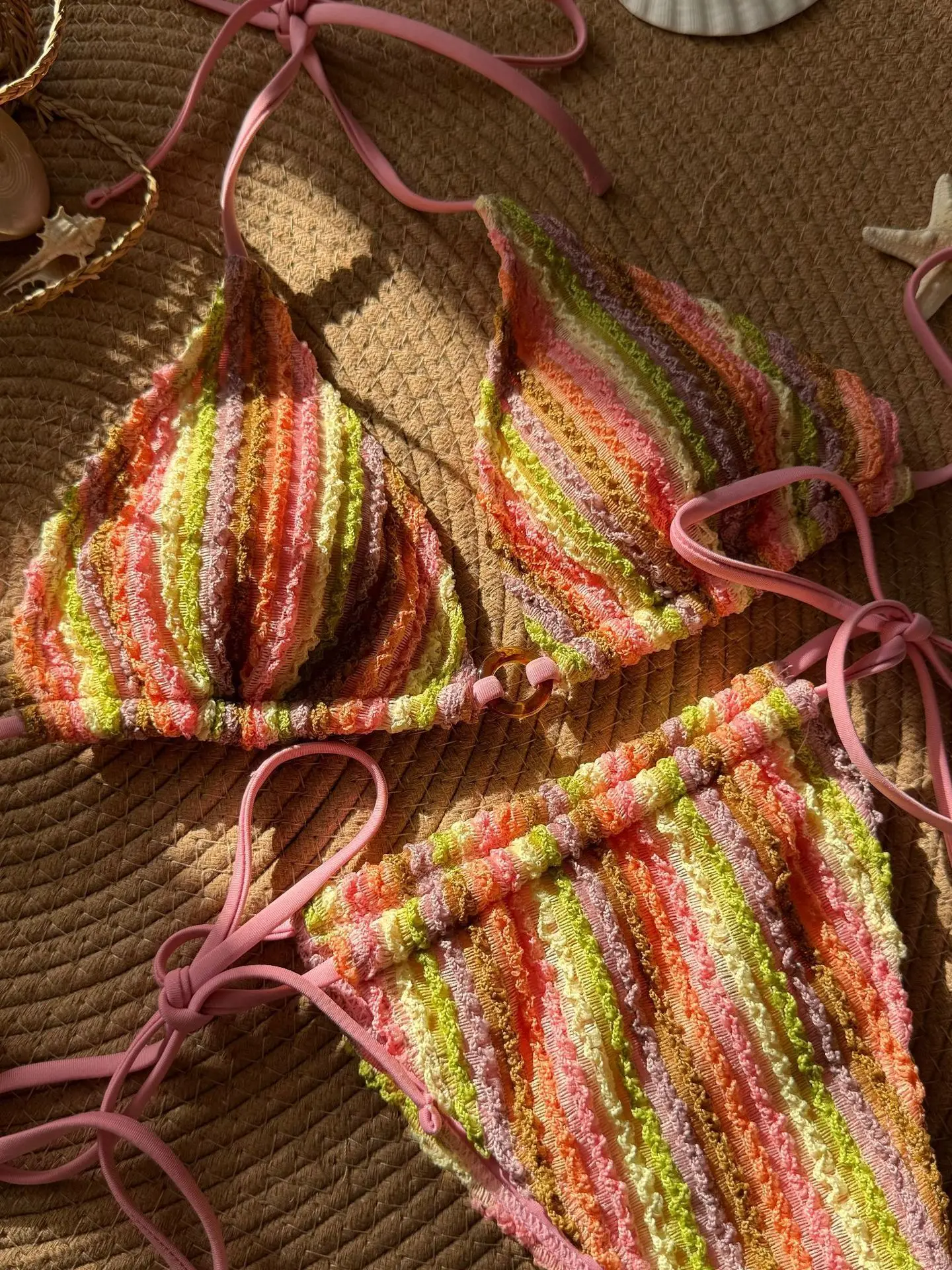 

Sexy Tie-Dye Bikini 2025 New Arrival Women's Cross-Border Swimwear Color Blo Design Sport/ Yoga/ Fitn/ Fans Supplies