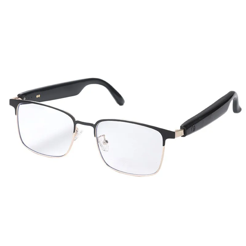 

Blue light color-changing smart glasses, Bluetooth glasses, sunglasses for listening to music and calling, interchangeable lens