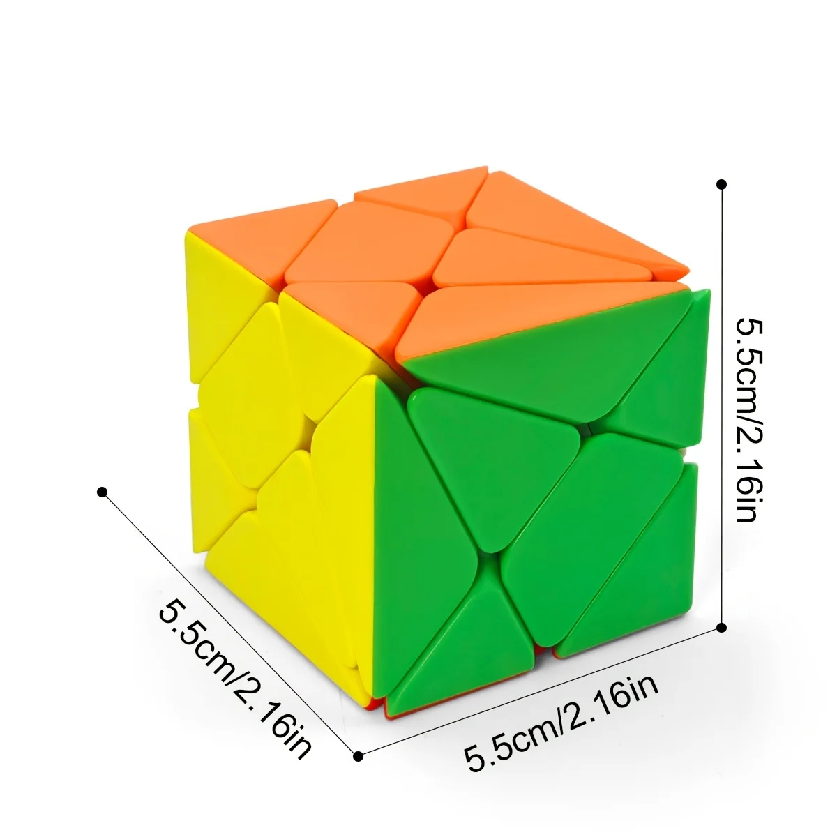 Star Puzzle Cube, 3x3 High-Difficulty Alien Cube, Twisted and Slanted Cube, Magic Cube, 3x3x3 Pyramid, Star Puzzle Cube