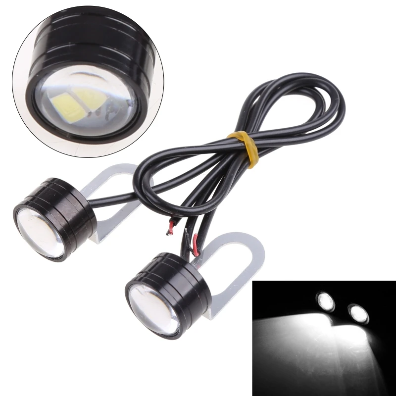 2Pcs Motorcycle Eagle Eye Light Cycling Equipment 12V LED Strobe Lights Drop shipping