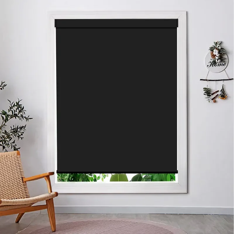 Electric Smart Roller Shutter Automatic Blinds Compatible with Alexa Google Home Remote Control Built-in Simple Model