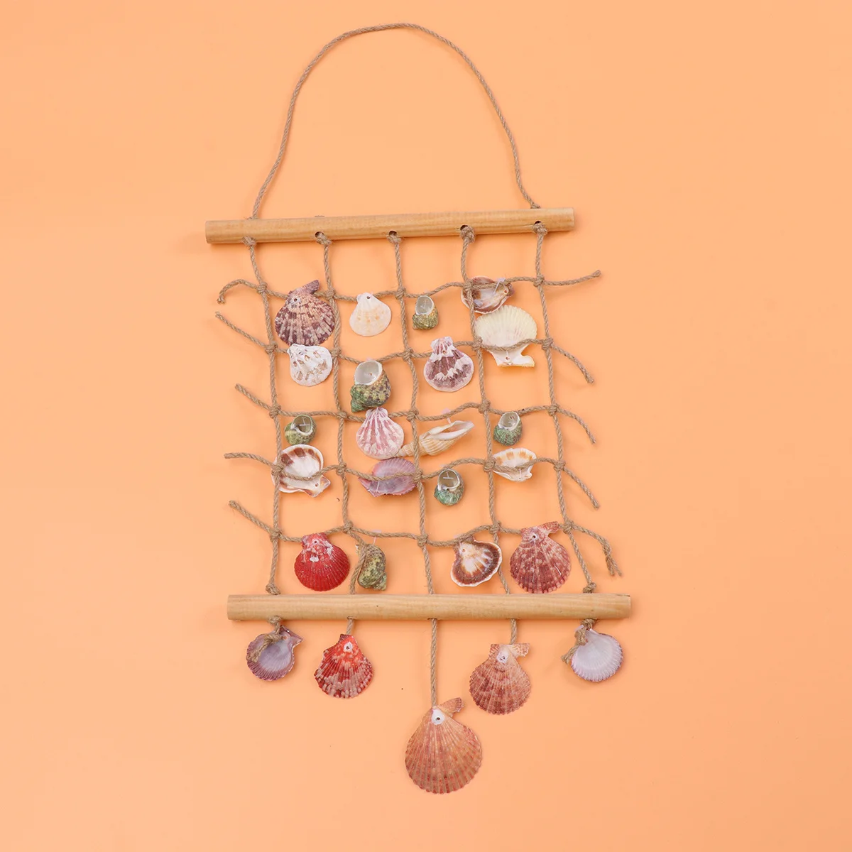 

Small Size Mediterranean Shell Hanging Curtain Decorative Wall Ornament for Room Bedroom Nursery Party Festival Decor