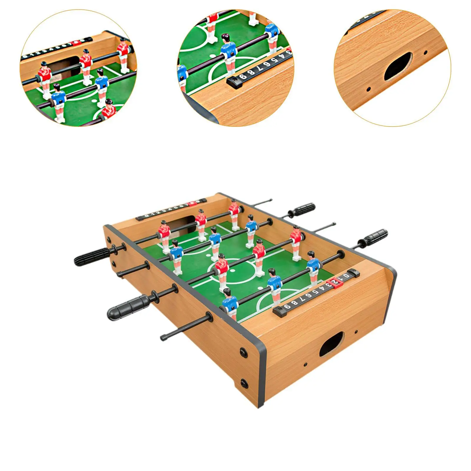 Foosball 테이블 교육 재미 어린이를위한 실내 휴대용 축구 테이블 미니
