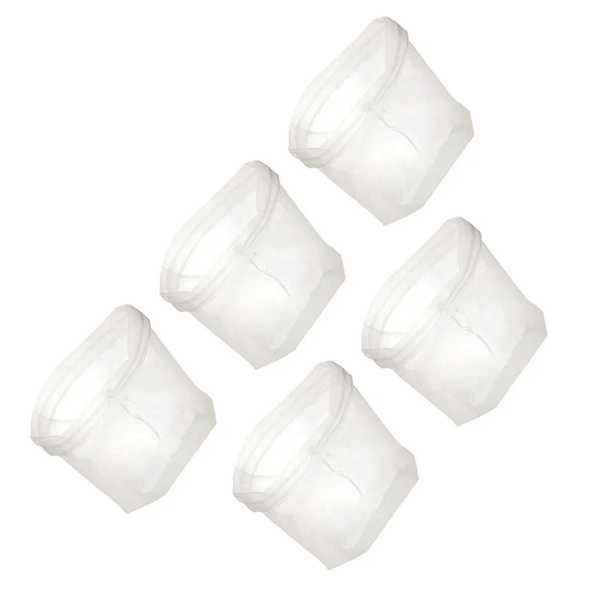 

5 Pcs Filter Bag Fine Mesh Strainer Yogurt Cheesecloth Soy Milk Fruit Juice Pouch